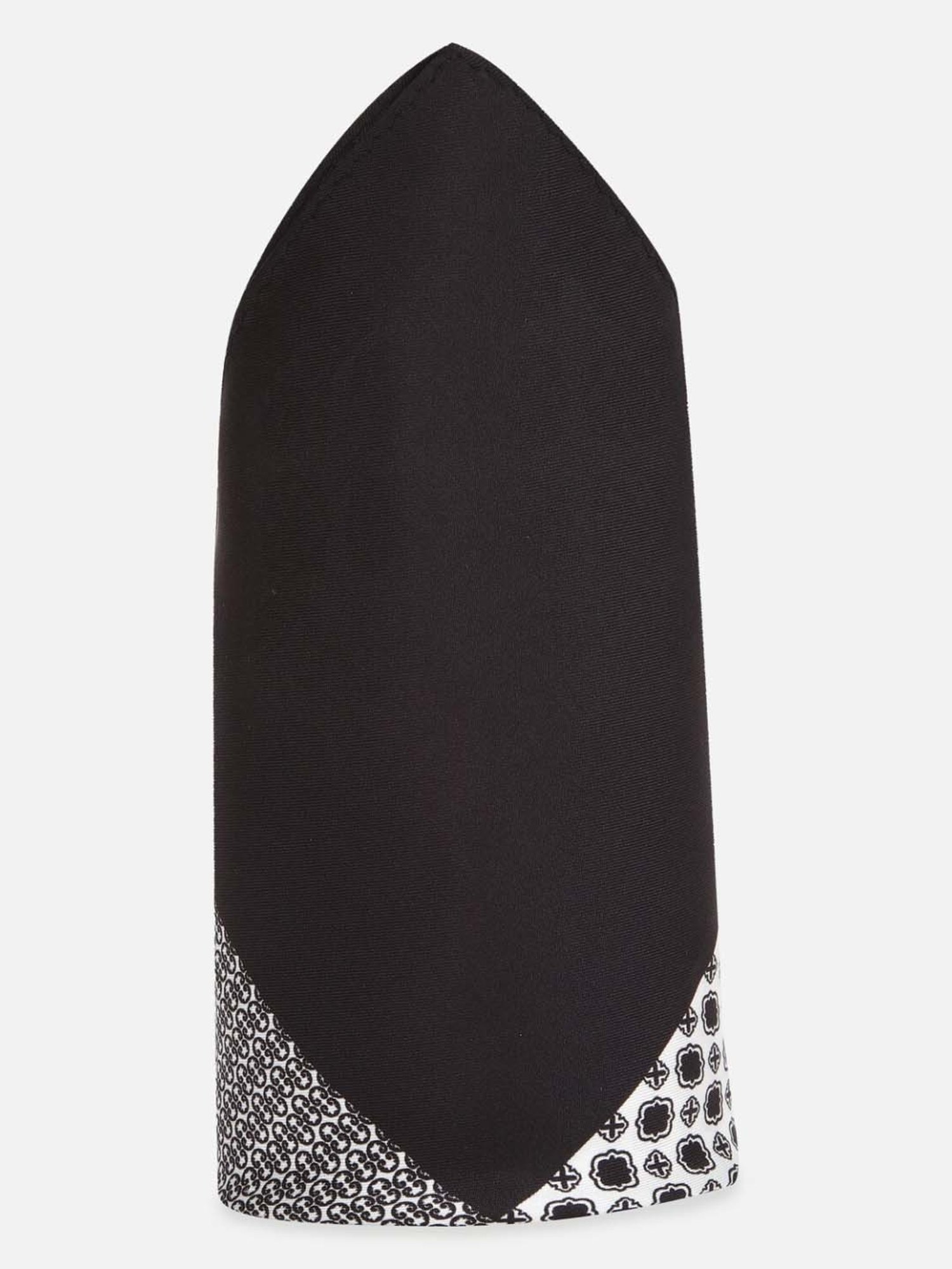 Van Heusen Black & White Printed Pocket Square