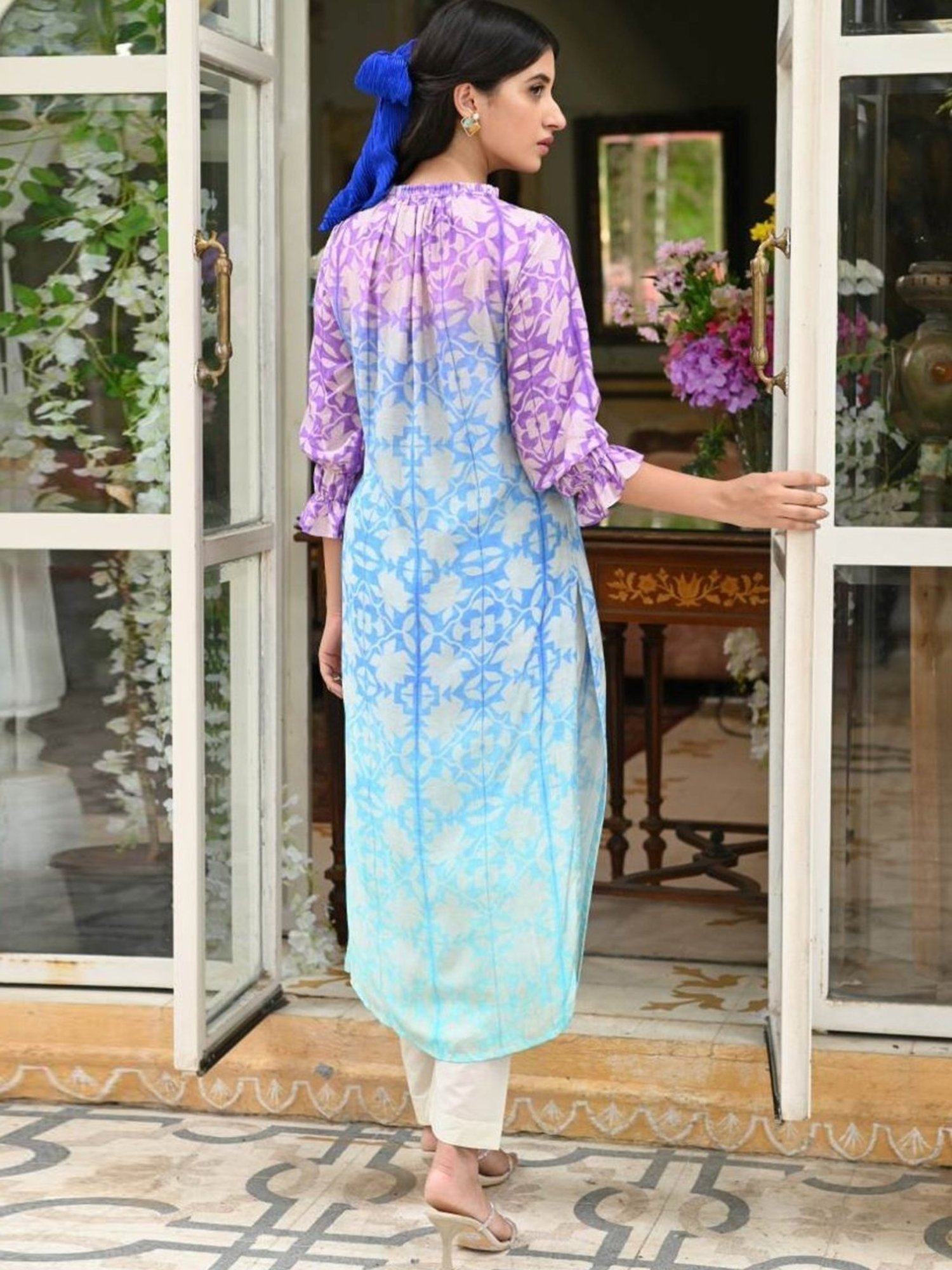 Mahee Jaipur Blue Hue Colour Kurta