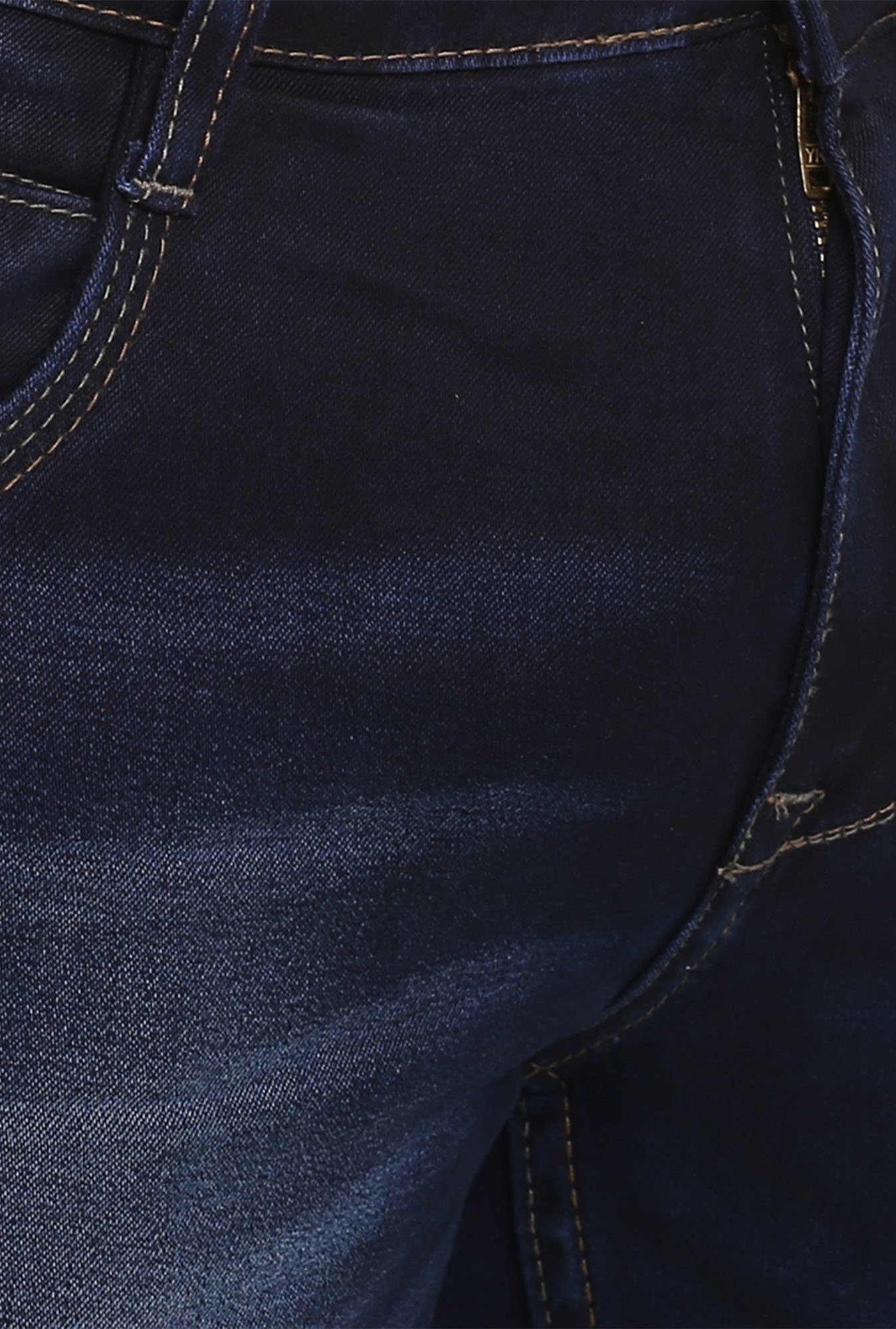 Parx Dark Blue Heavily Washed Jeans