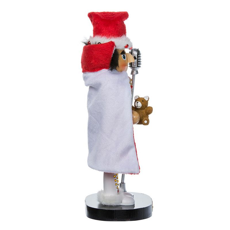 Kurt Adler 10-Inch Elvis in White Suit Nutcracker