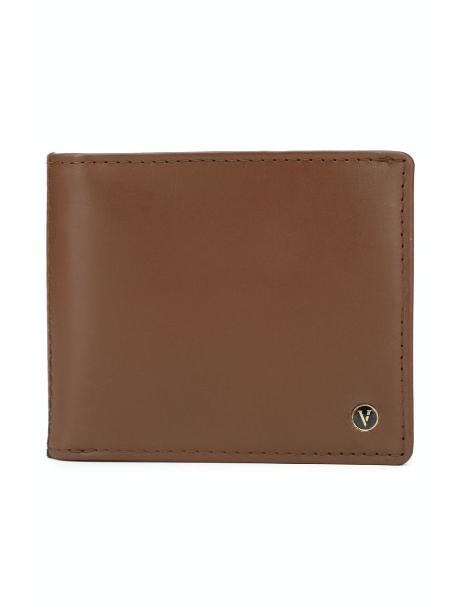 Van Heusen Brown Solid Bi-Fold Wallet for Men