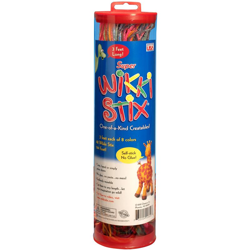 Super Wikki Stix 3' 48/Pkg-Assorted Colors