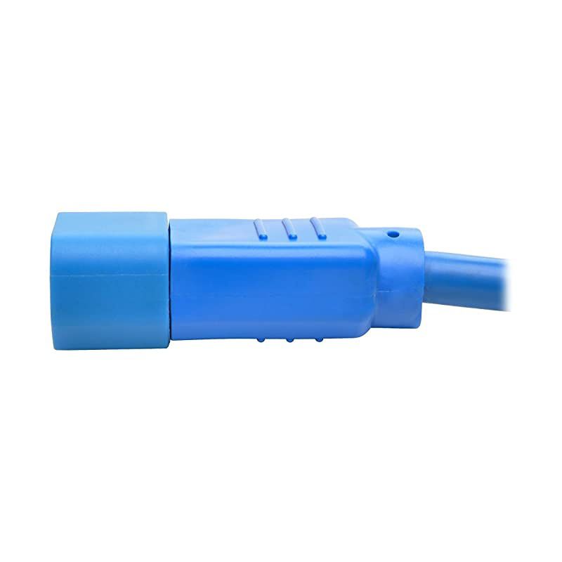 Standard Computer Power Extension Cord, 10A, 18 AWG (IEC-320-C14 to IEC-320-C13), Blue, 3 ft. (P004-003-ABL)