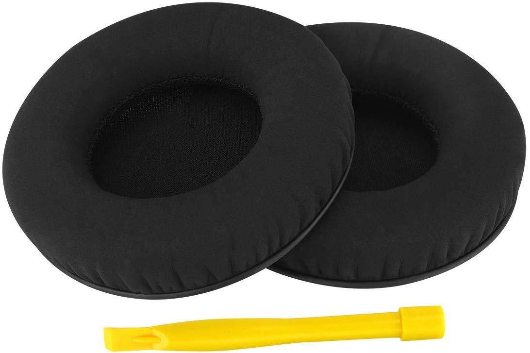 Geekria Comfort Velour Replacement Ear Pads for Sennheiser Urbanite XL Over-Ear Headphones Earpads, Headset Ear Cushion Repair Parts (Black)