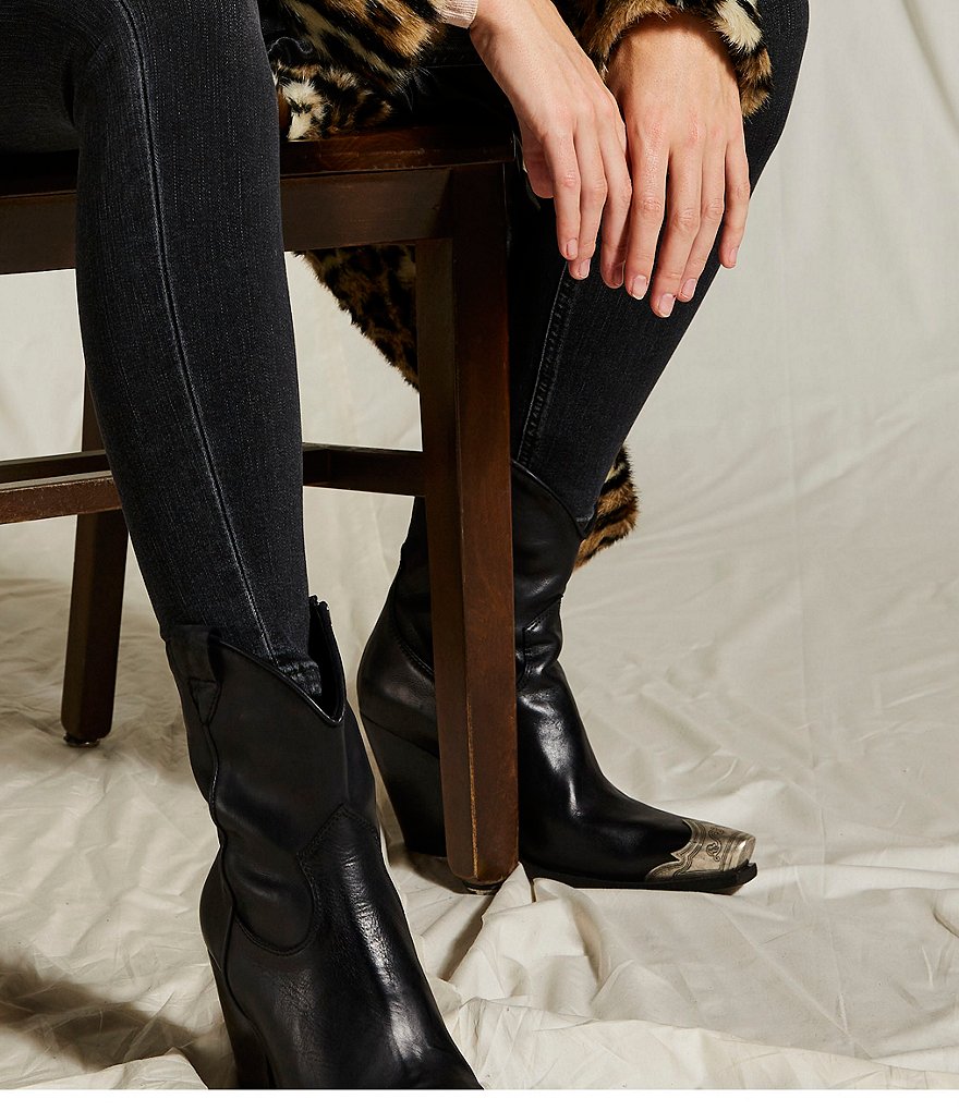 bionica Denali 2 Collection Derinda Waterproof Leather Block Heel Lug Sole Combat Booties