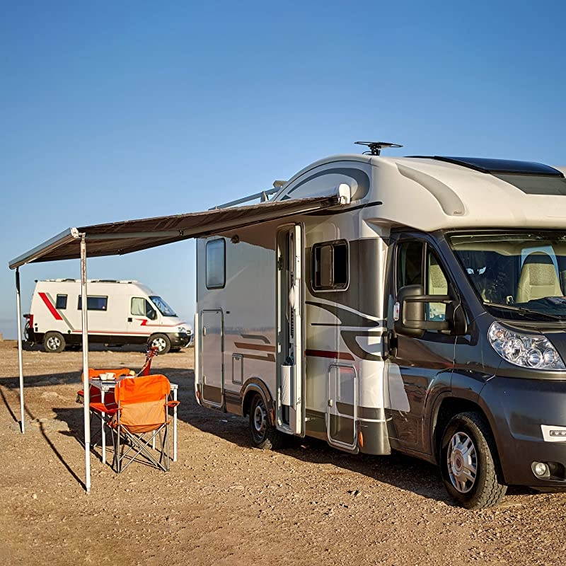 UltraPro Black Stealth Mobile TV Antenna Perfect for Tailgating and Camping Indoor Outdoor Attic Long Ran Antenna Digital HDTV Antenna 4K 1080P VHF UHF 6 ft Coaxial Cable 34140