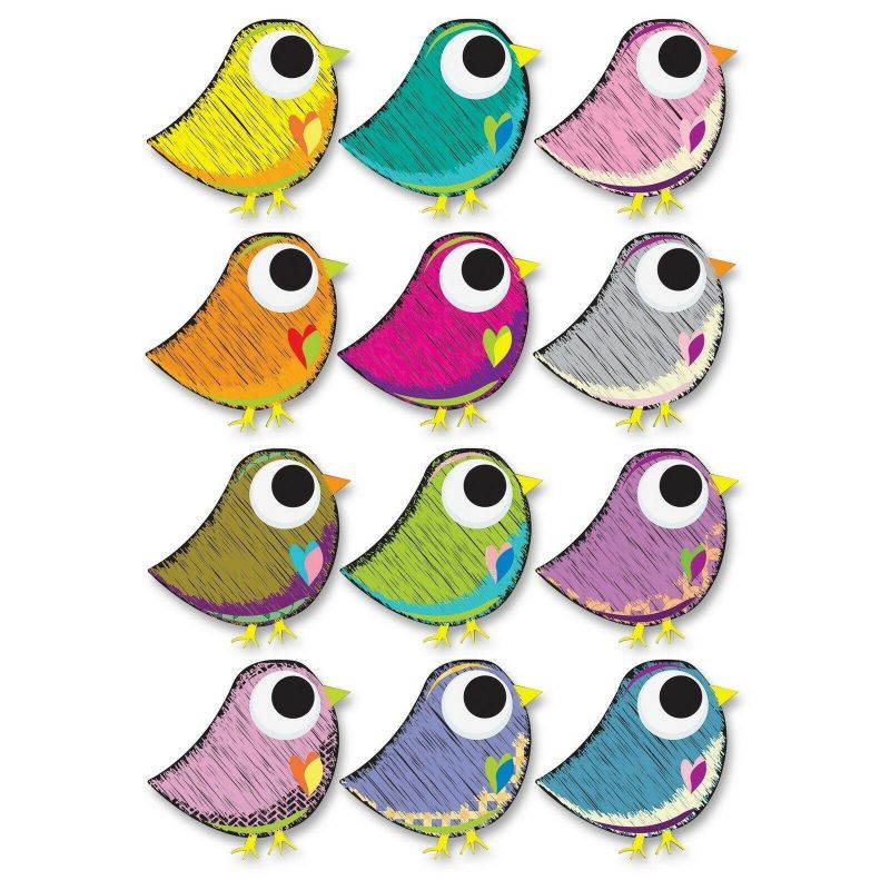 Ashley Scribble Bird Design Dry Erase Magnet - Scribble Bird - Magnetic - Write