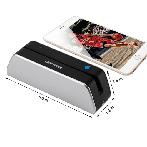 Deftun MSR X6(BT)  Bluetooth Magnetic Credit Card Reader Writer Encoder Stripe MSR206