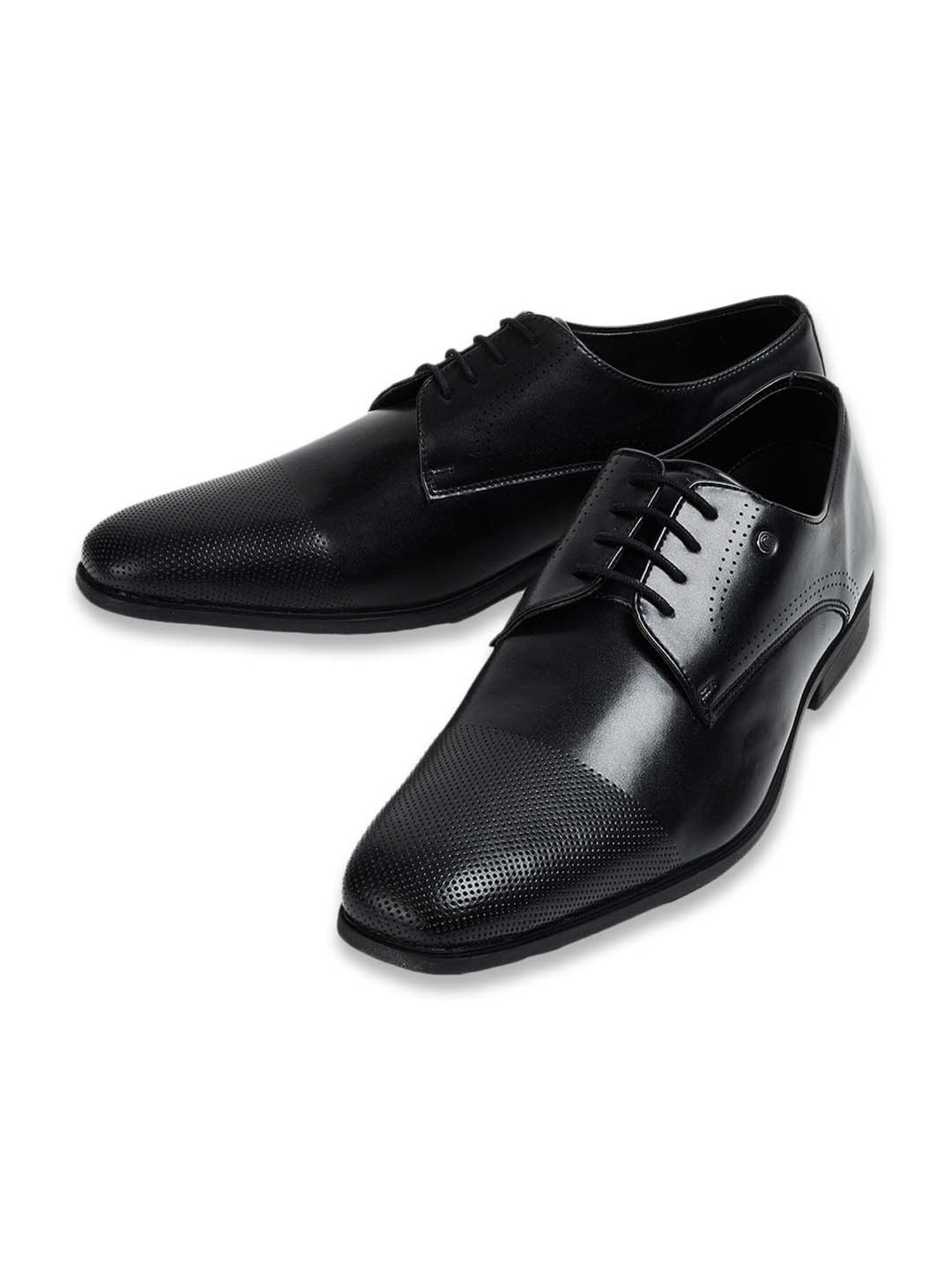 Code by Lifestyle Men's Black Derby Shoes