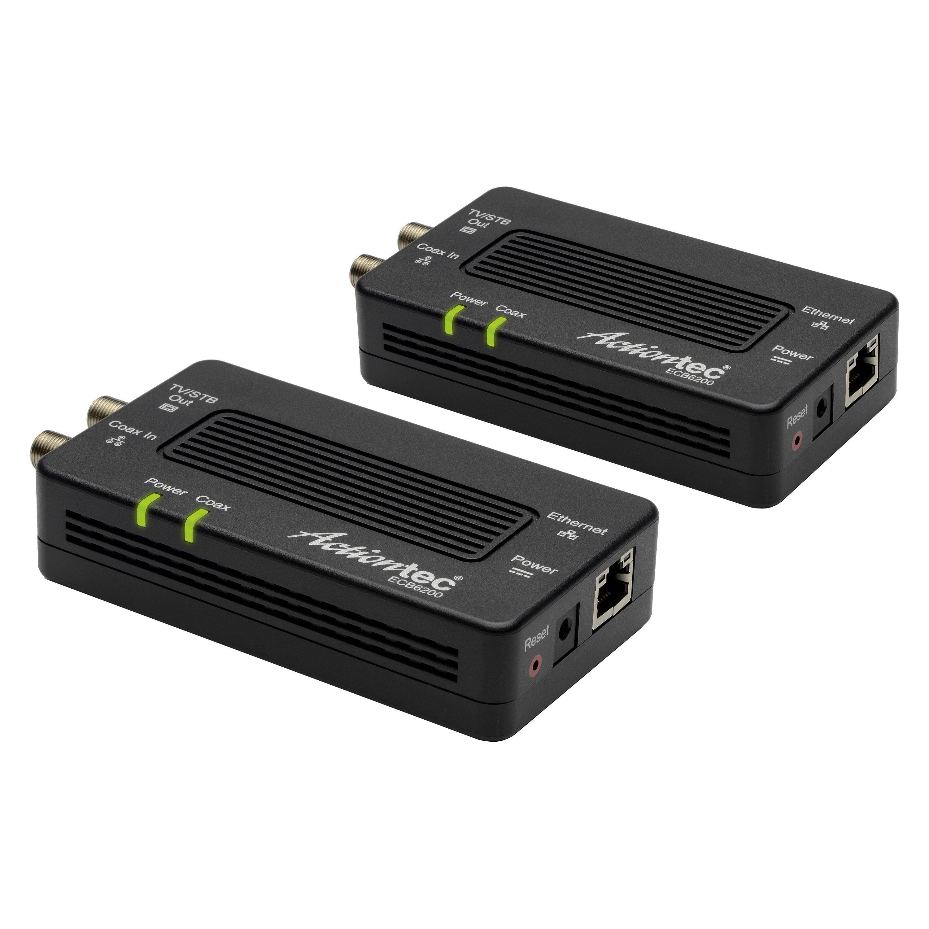 Actiontec Bonded MoCA 2.0 Network Adapter - 2-pack - Turn Coaxial Wiring into a High Speed Network
