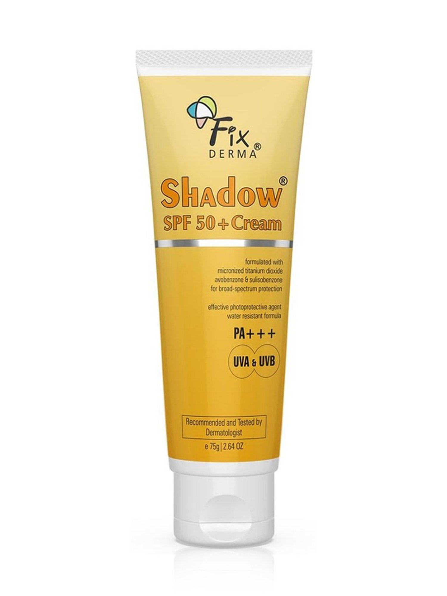 Fixderma Shadow SPF 50+ PA+++ Cream - 75 gm