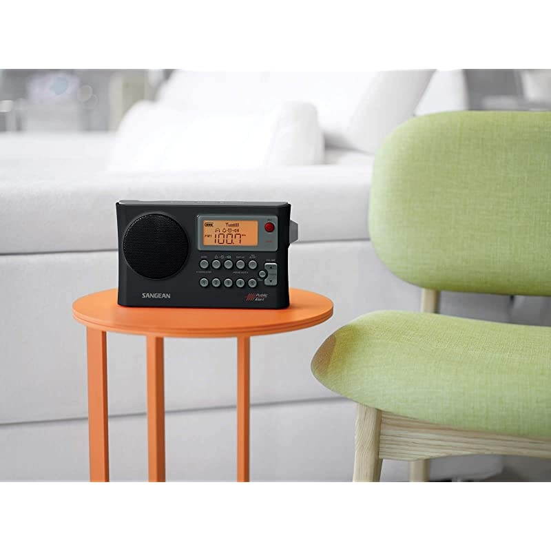 PR-D4W AM/FM Weather Alert Portable Radio with Bandwidth Narrowing, AM Auto Tracking