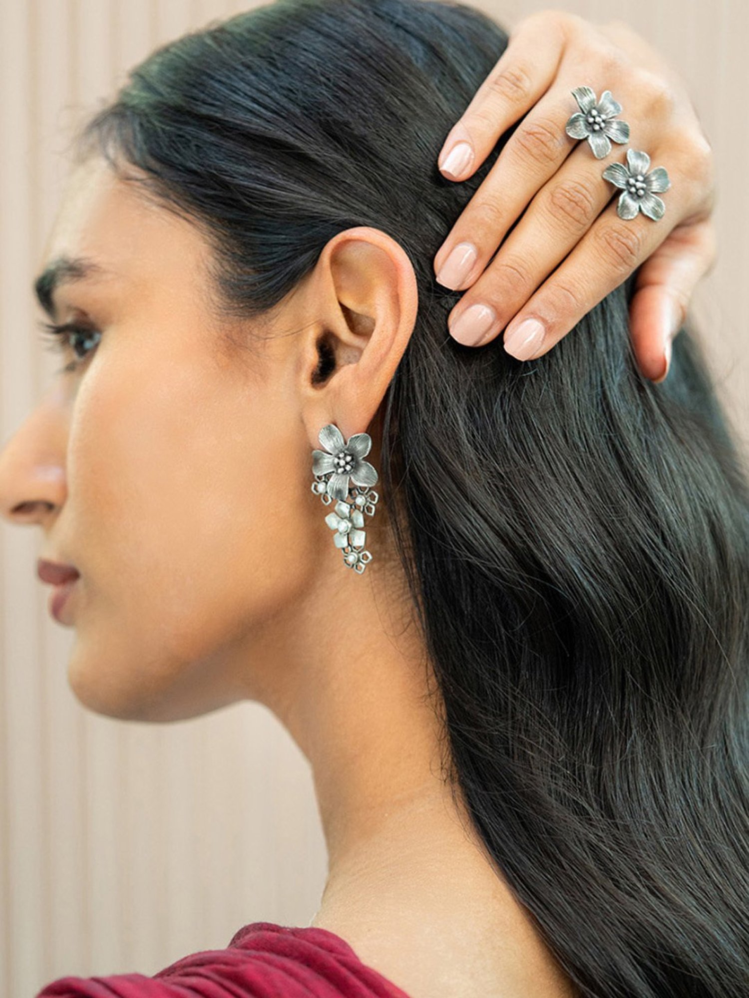 Shaya 92.5 Sterling Silver Susan B Earrings for Women