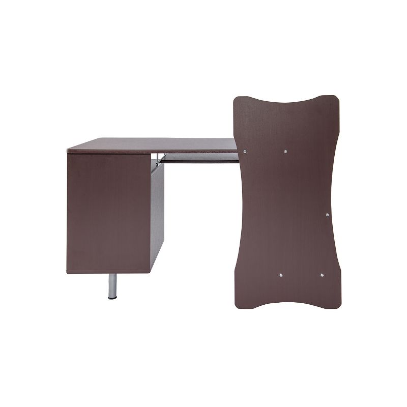 Stylish Computer Desk with Storage Brown - Techni Mobili