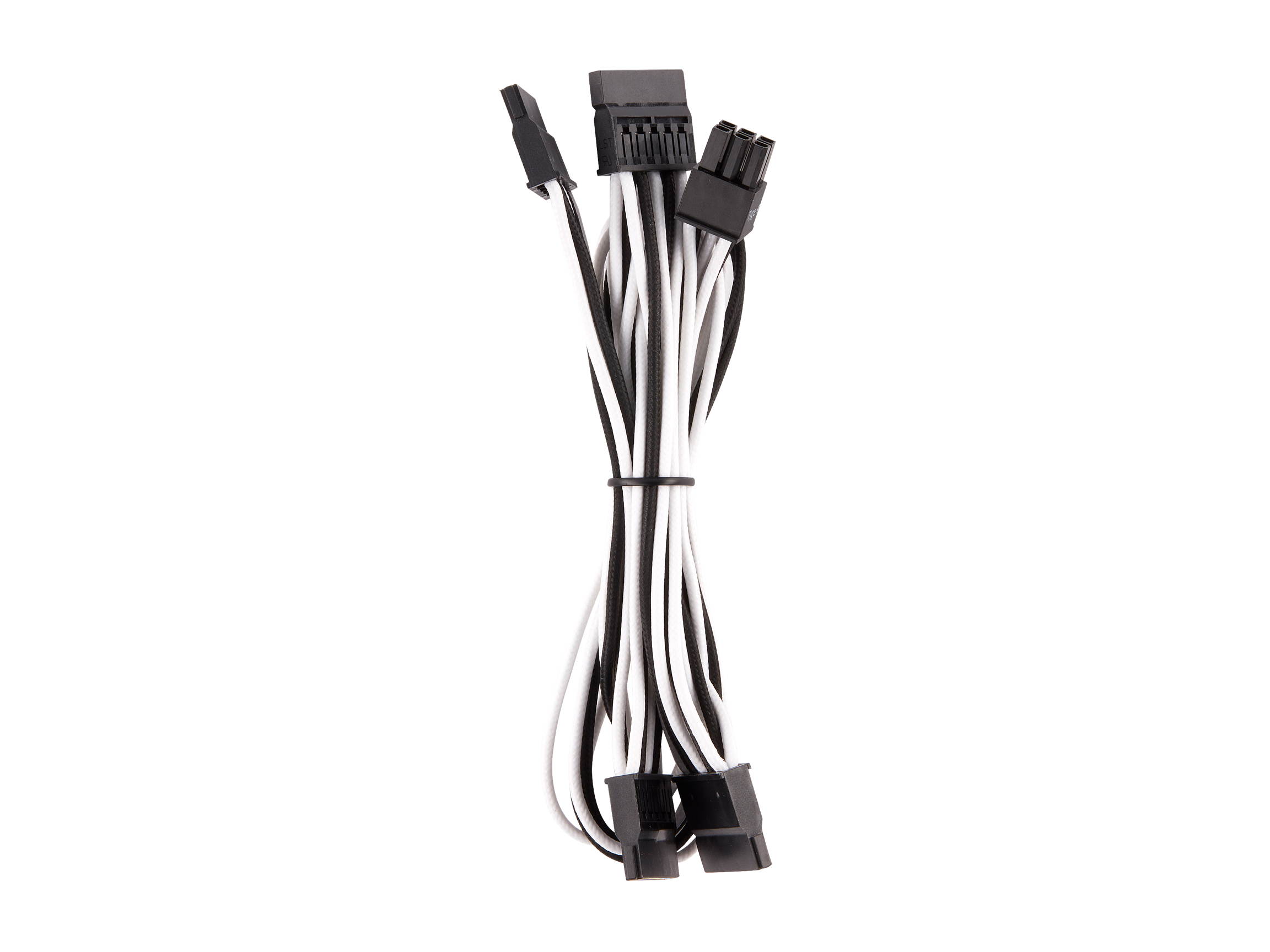 Micro Connectors 30cm Addressable RGB (ARGB) 1 to 4 Splitter Cable with/5 Male Pins (F04-04ARGB-30)