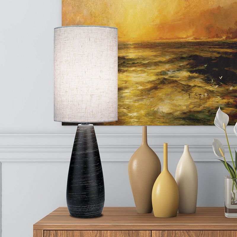 2pk Quatro II Table Lamp Brushed Dark Bronze - Lite Source