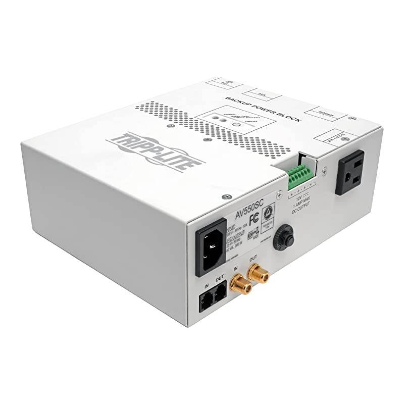 550VA Audio/Video Backup Power Block UPS - Exclusive UPS Protection for Structured Wiring Enclosure (AV550SC)