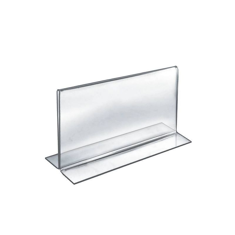 Azar Displays 11" X 7" 10pk 2 - Sided Double - Foot Acrylic Sign Holder