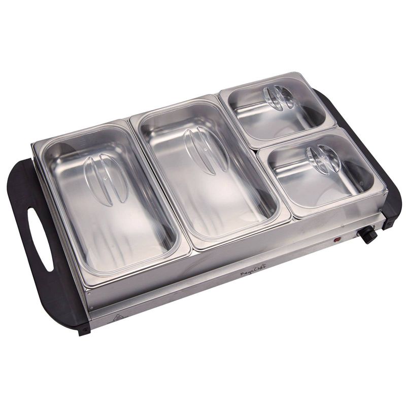 MegaChef Food Server & Warmer with Trays