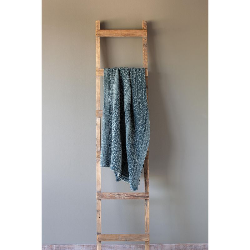 Park Hill Collection Heathered Waffle Weave Throw, Teal