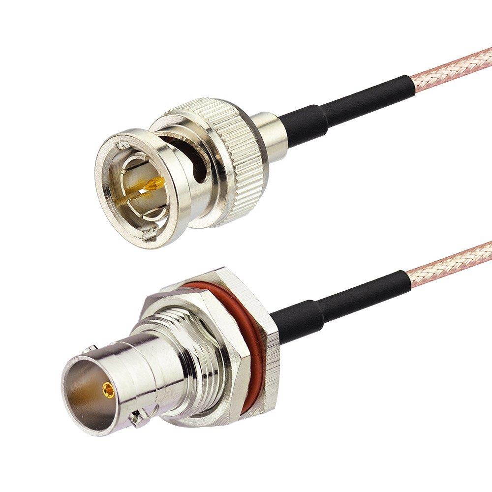 Superbat BNC Cable 3G/HD SDI Cable(200cm 75O) bnc Male to Female Extension Coaxial Cable for Cameras and Video Equipment,Supports HD-SDI/3G-SDI/4K/8K,SDI Video Cable (Straight,1Pcs)