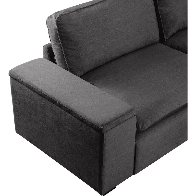 Symphony Sectional Modular Storage Sofa Charcoal - Finch