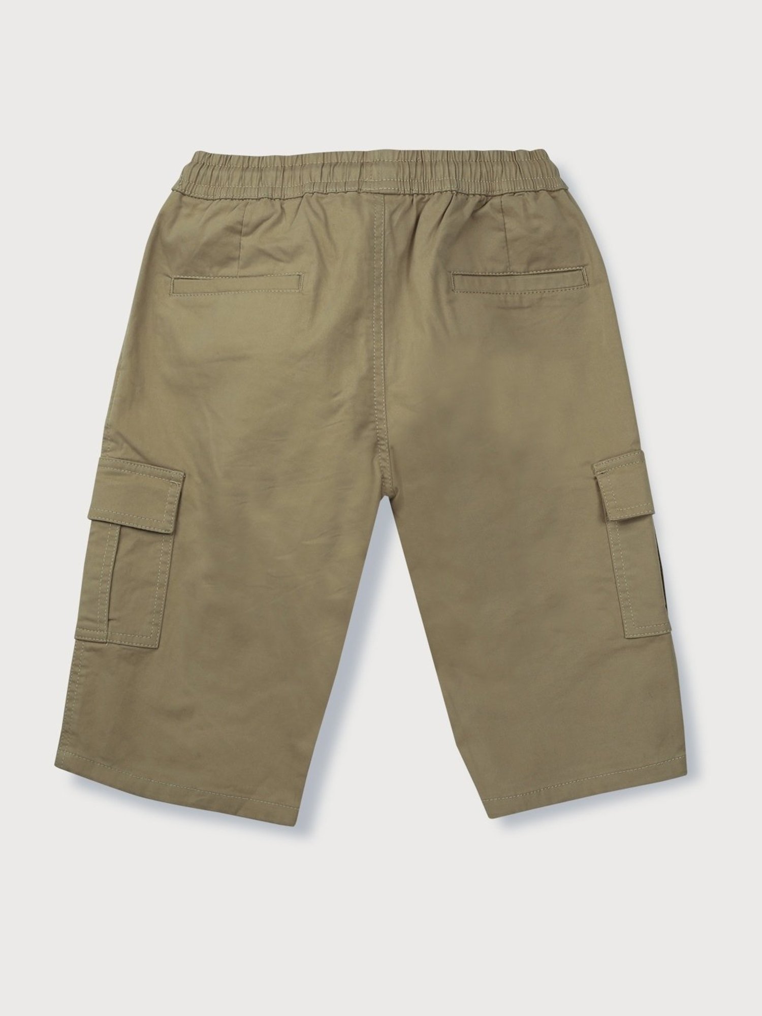Gini & Jony Kids Khaki Cotton Regular Fit Bermudas
