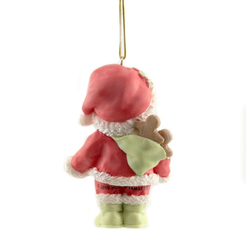 Cherished Teddies 3.0" Santa Teddy Ornament Gingerbread Hillman  -  Tree Ornaments