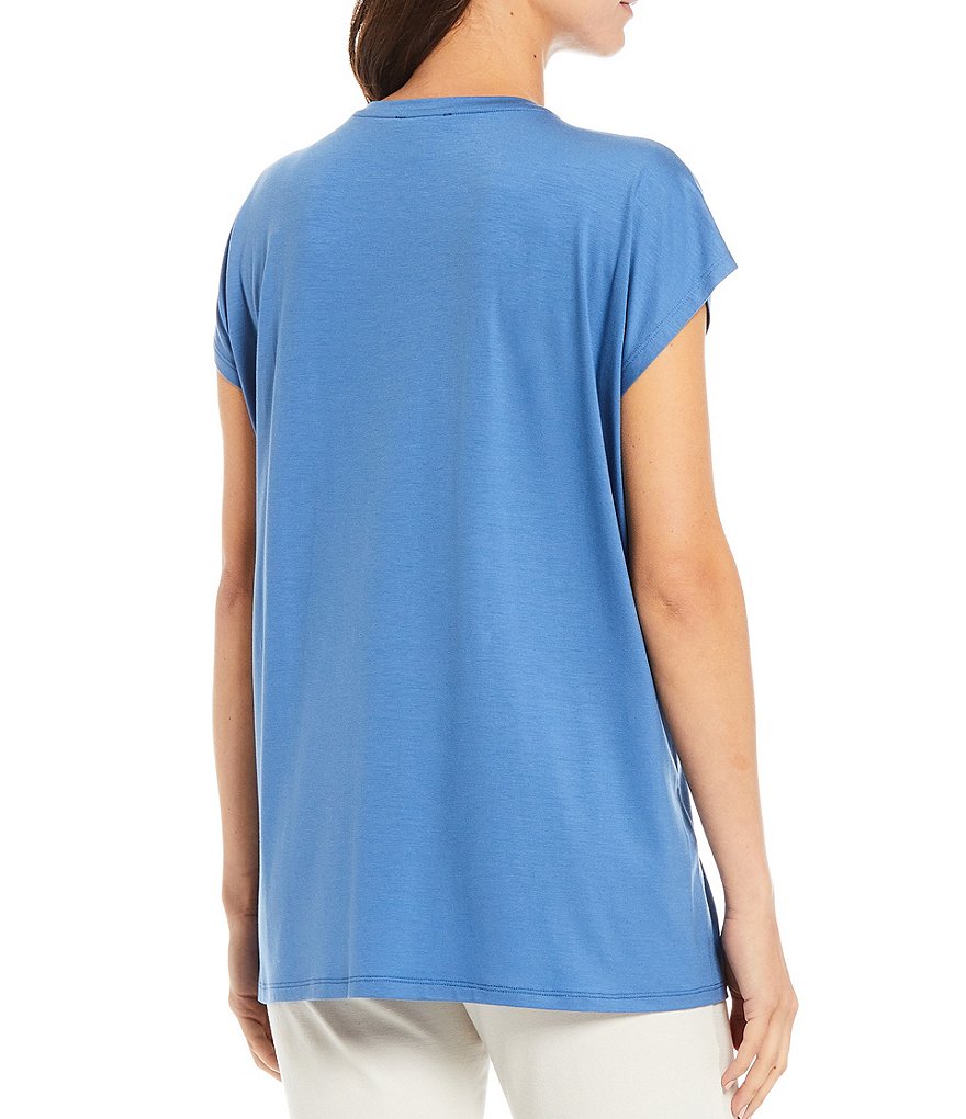 Eileen Fisher Jersey Crew Neck Boxy Tunic