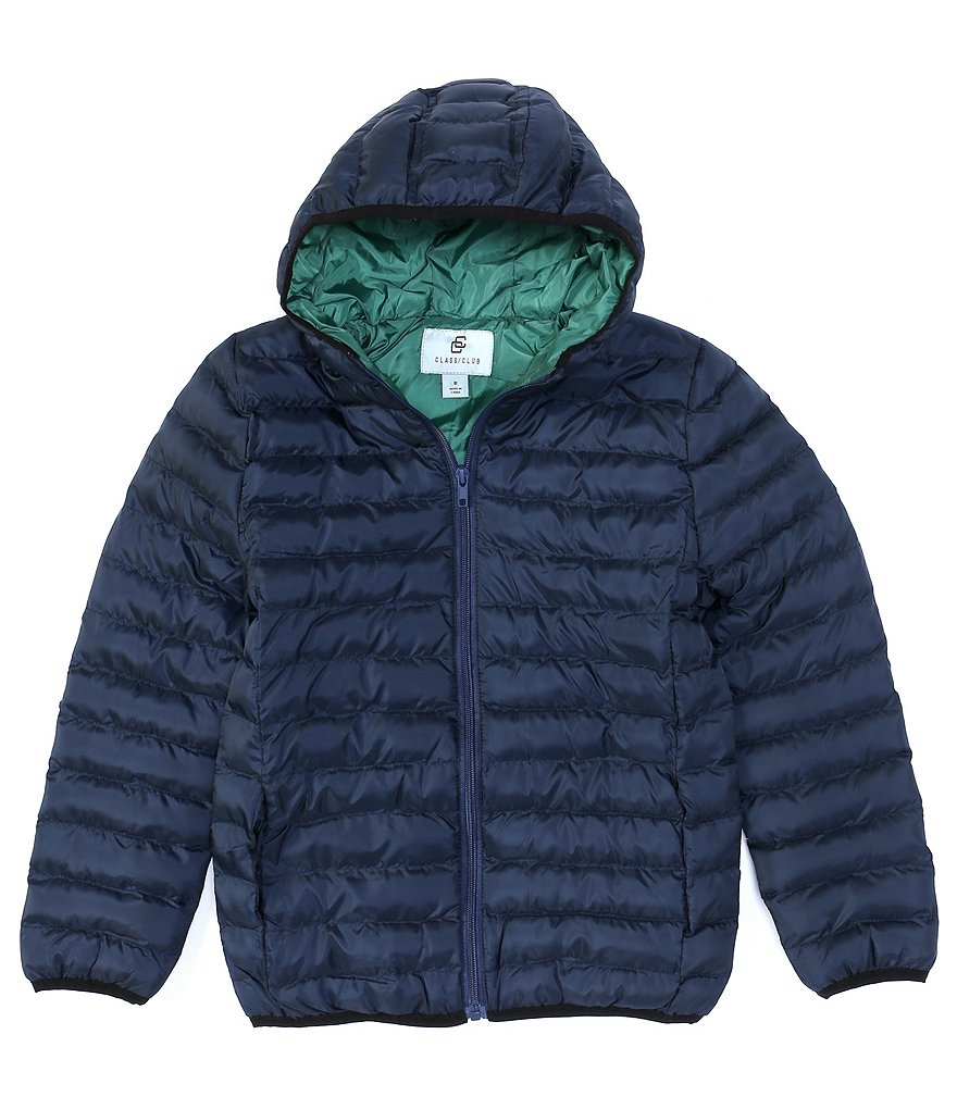 First Wave Big Boys 8-20 Brown Pleather Moto Jacket