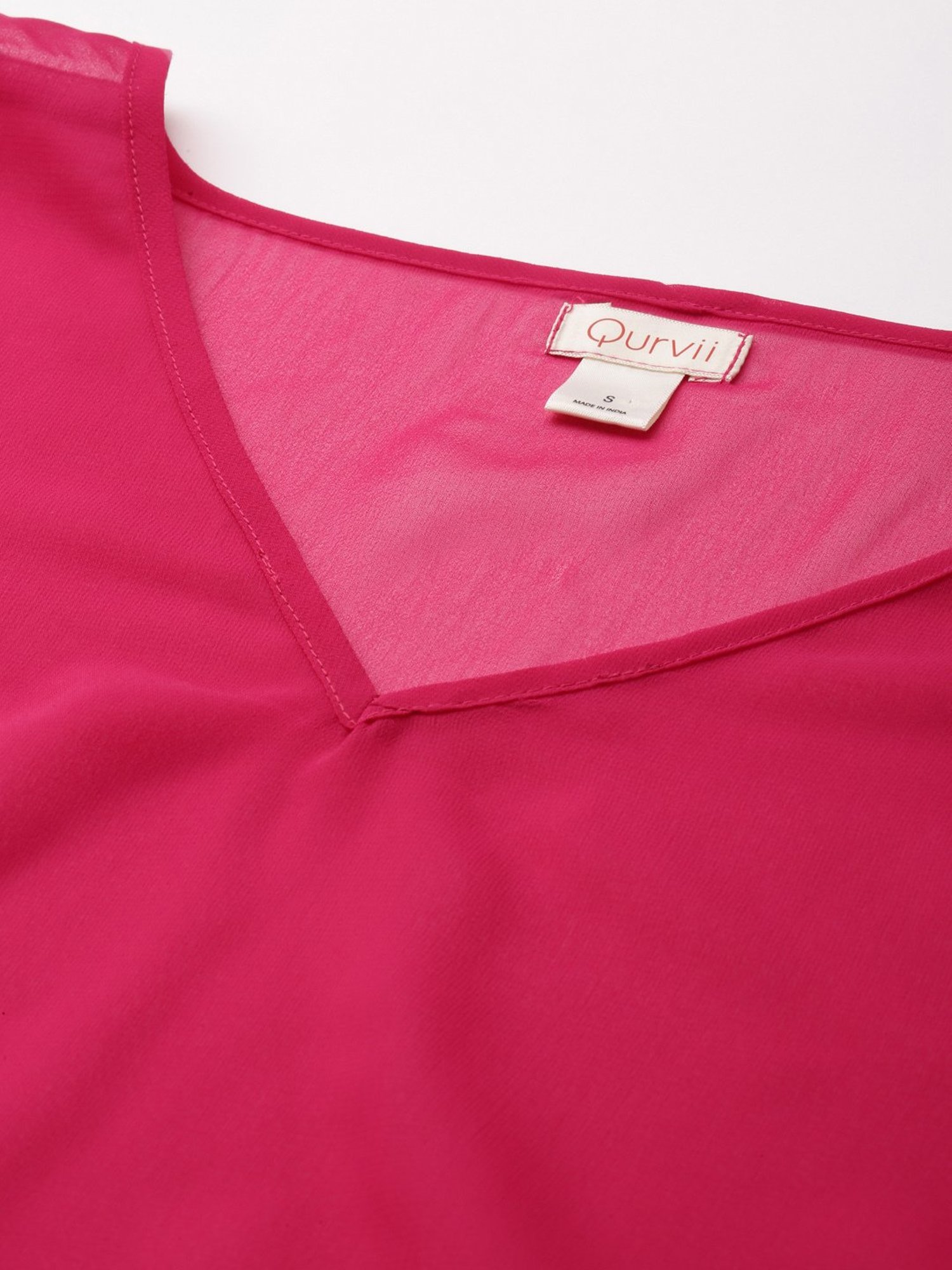 Qurvii Pink Kaftan Top