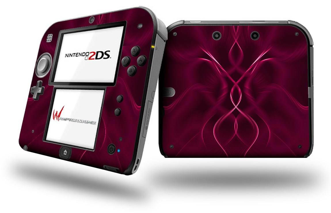 Abstract 01 Pink - Decal Style Vinyl Skin fits Nintendo 2DS