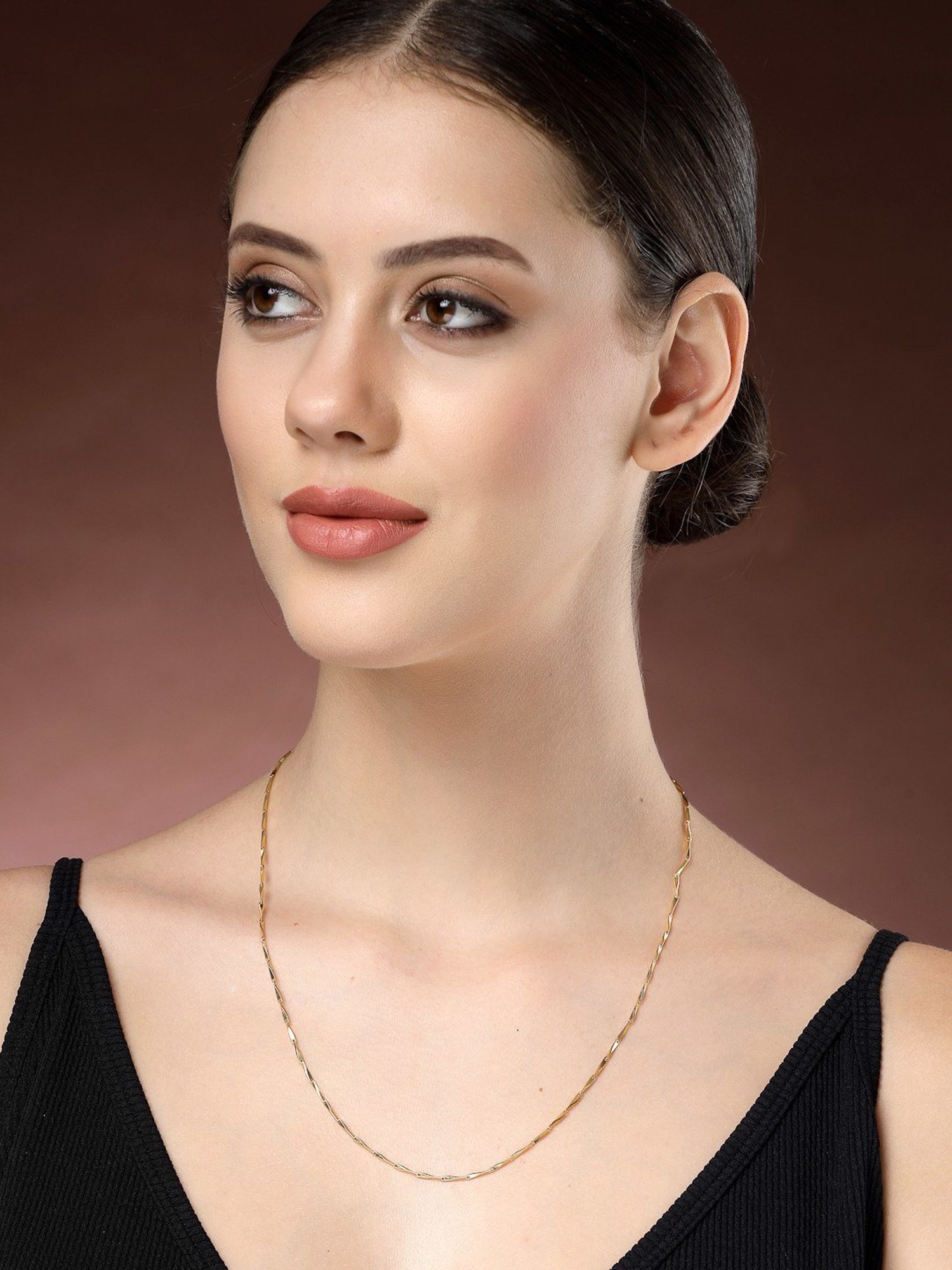 NVR Women's Gold-Plated Minimal Chain