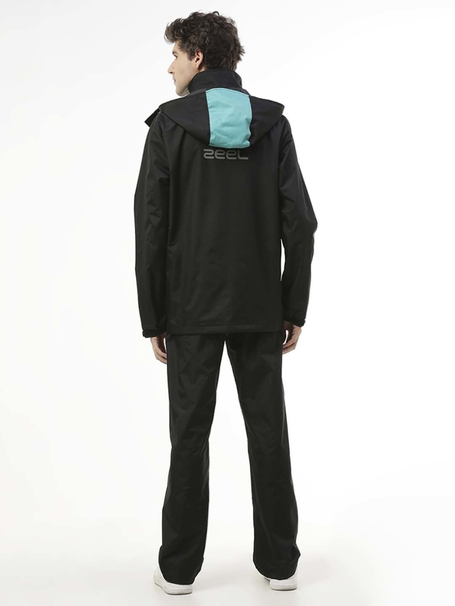 Wildcraft Red & Maroon Regular Fit Colour Block Rainwear Jacket