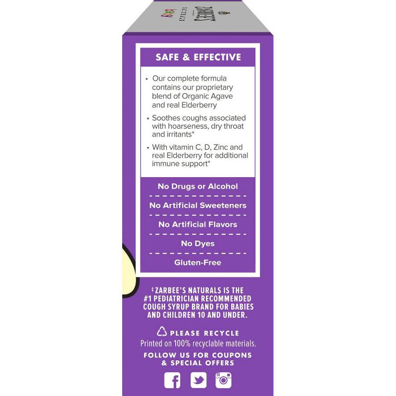 Zarbees Baby Cough Syrup & Immune Dietary Supplement - 2 fl oz