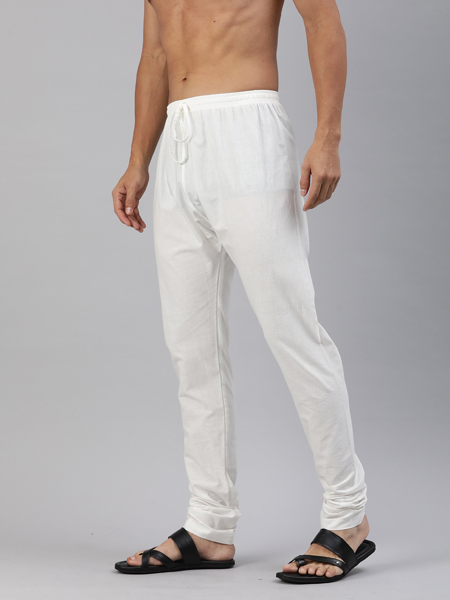 Manthan Cream Regular Fit Churidars