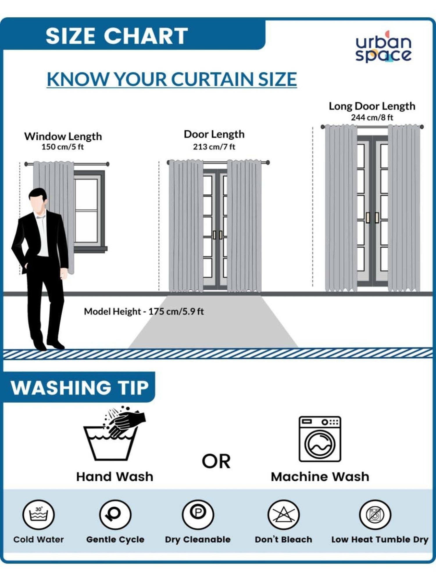 Urban Space Aura Burnt Orange Cotton Window Curtain