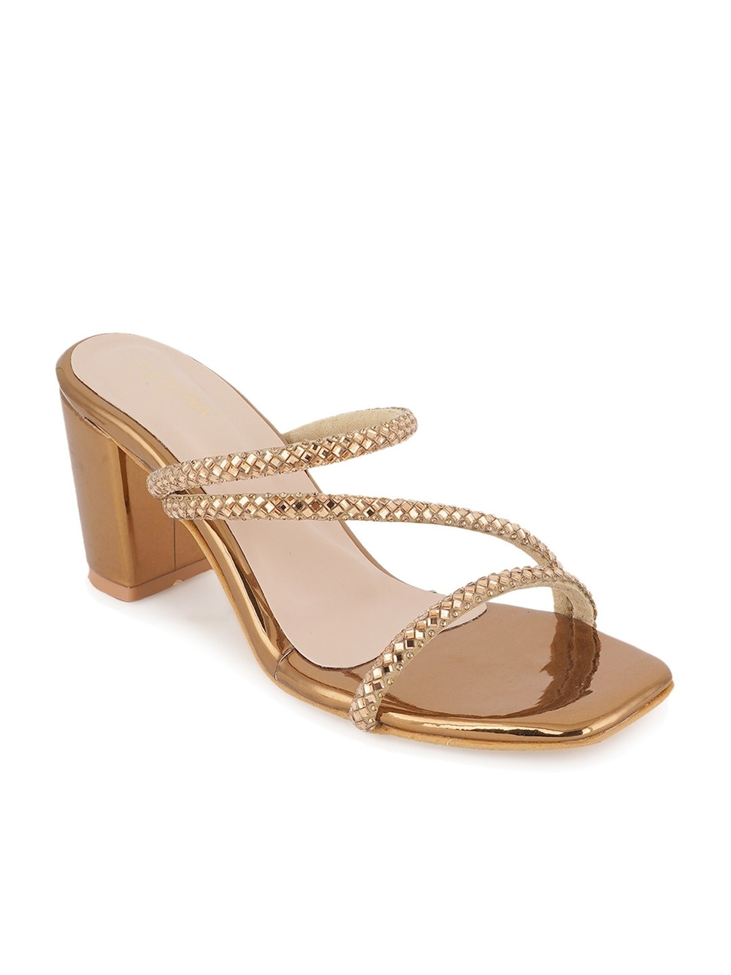 Scentra Women's Copper Ethnic Sandals