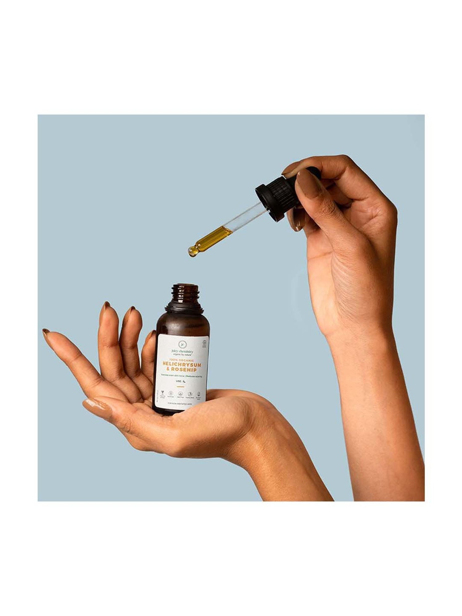 Juicy Chemistry Organic Helichrysum & Rosehip Facial Oil - 10 ml