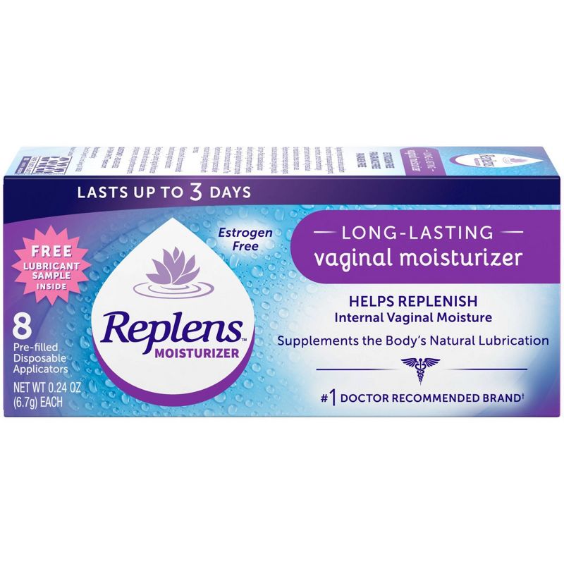 Replens Long Lasting Estrogen Free Vaginal Moisturizer - 8ct