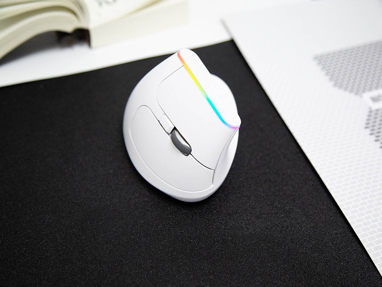 HXSJ Ergonomic Optical Office 2.4G Wireless Gaming Mouse Mice Adjustable 2400 DPI with 6 Buttons for Laptop PC Notebook Computer