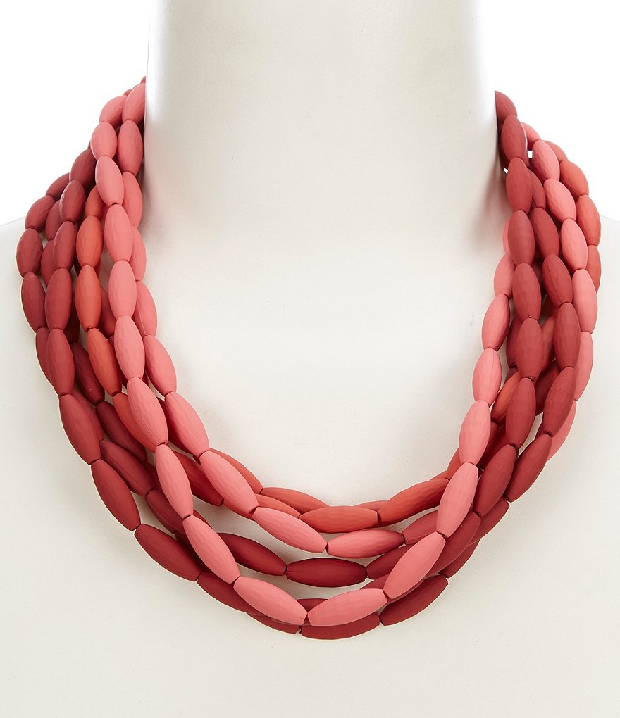 Anna & Ava Coated Bead Necklace