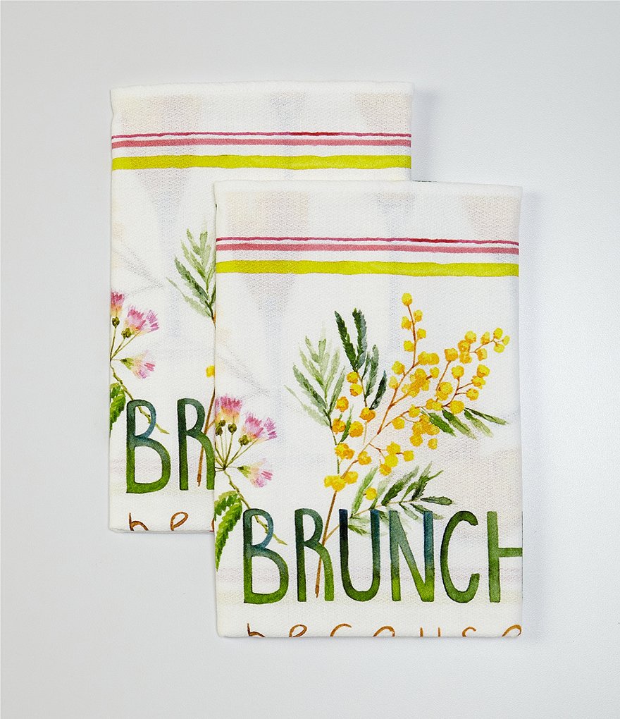 kate spade new york Spade Flower 2-Piece Dish Towel