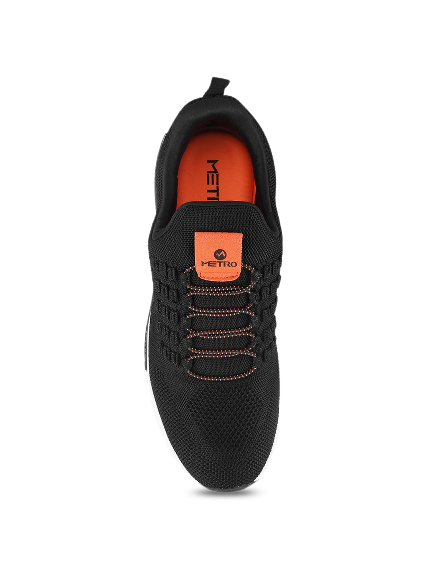 Metro Men's Black Walking Shoes