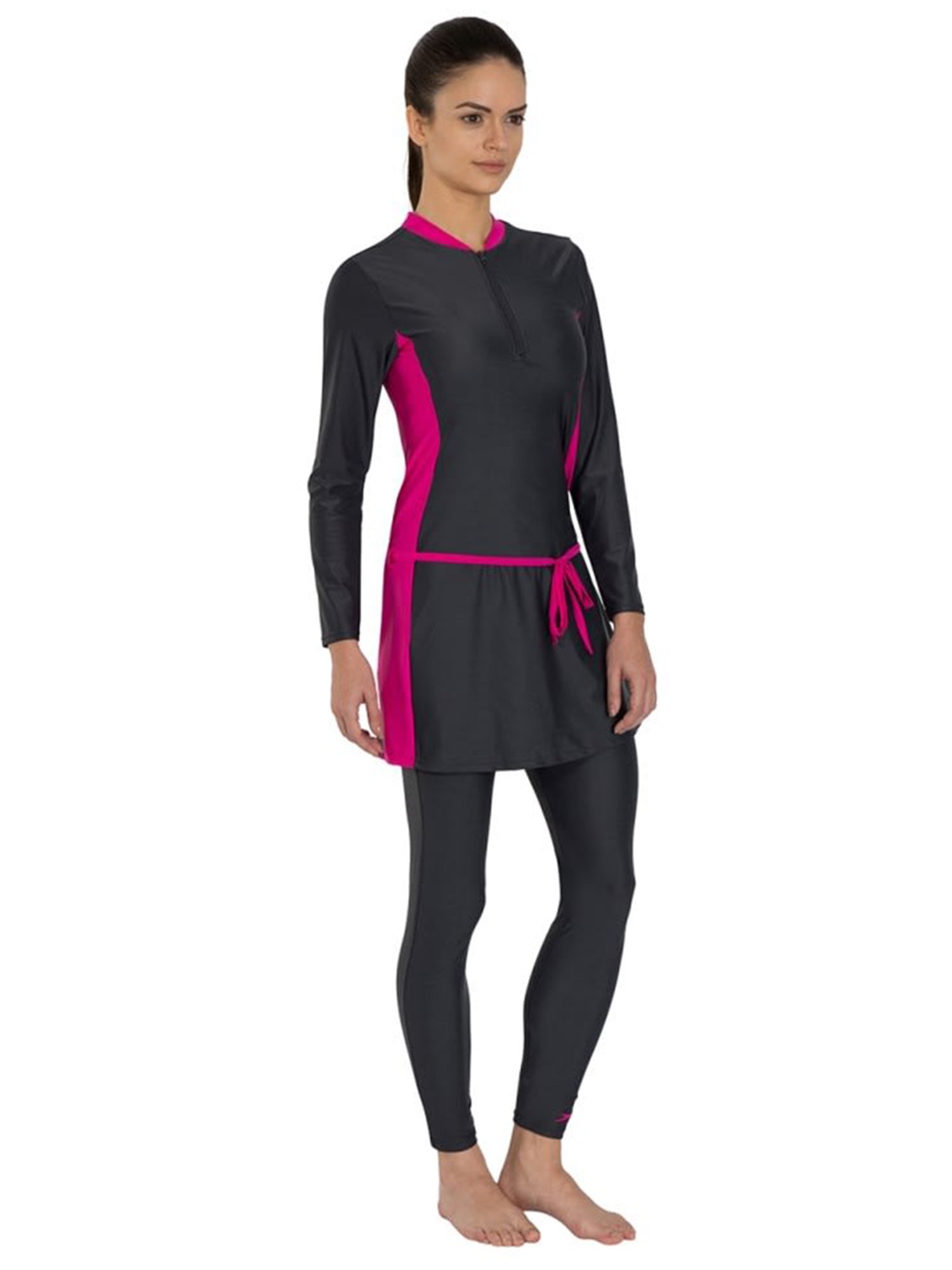 Speedo Charcoal Tights With Top