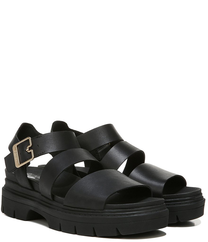 Original Collection by Dr. Scholl's Trekkie Leather Platform Sandals