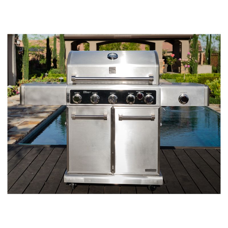 Kenmore Elite 5 Burner Gas Grill with Rotisserie Kit - PG40506SR
