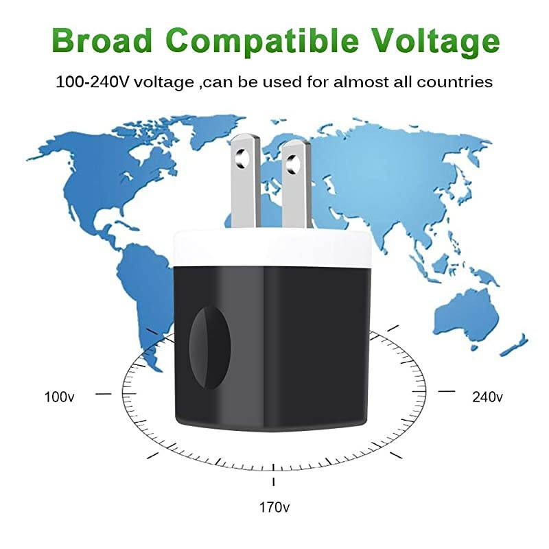 USB Charging Block  5Pack 1A Single Port USB Cube Plug Travel Power Adapter Fast Wall Charger Brick Compatible Phone XS MAXX876S Plus Samsung S10S9+S8S7S6 Edge LG G7G6G5V30 Moto