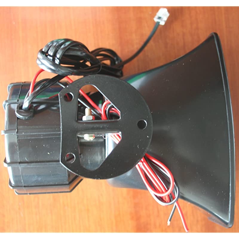 100 Watt Police Siren 5 Sound Emergency Vehicle Warning Speaker PA System Microphone 12v