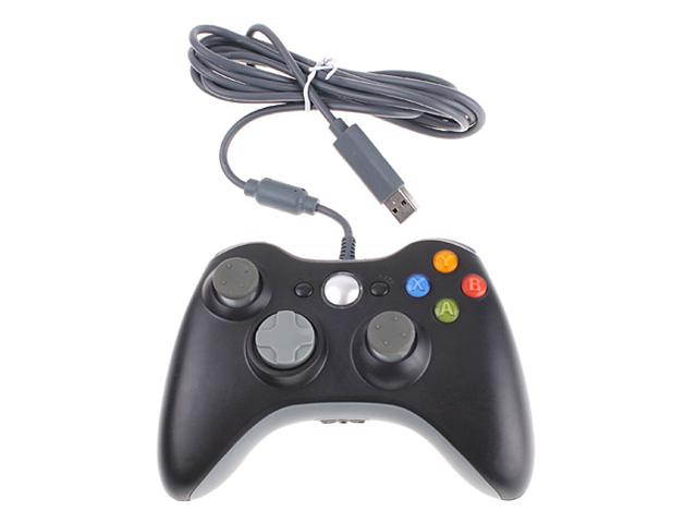 USB Wired Controller for Microsoft Xbox 360 XBOX360 Black